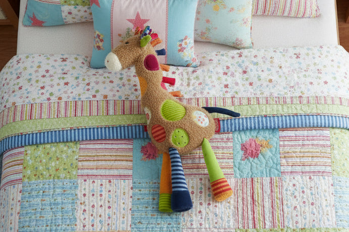 Patchwork Giraffe Plush Toy