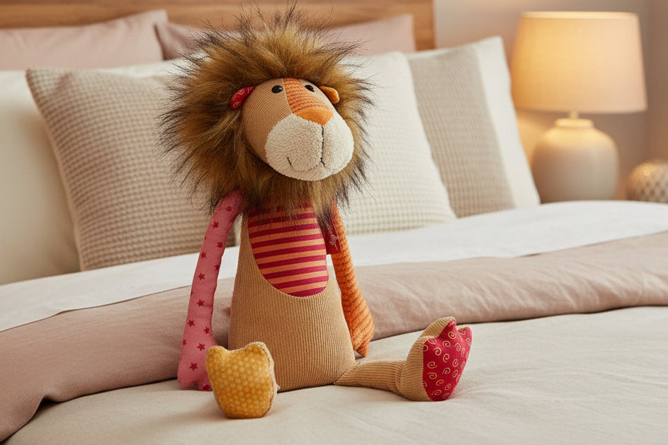 Patchwork Lion Plush Toy