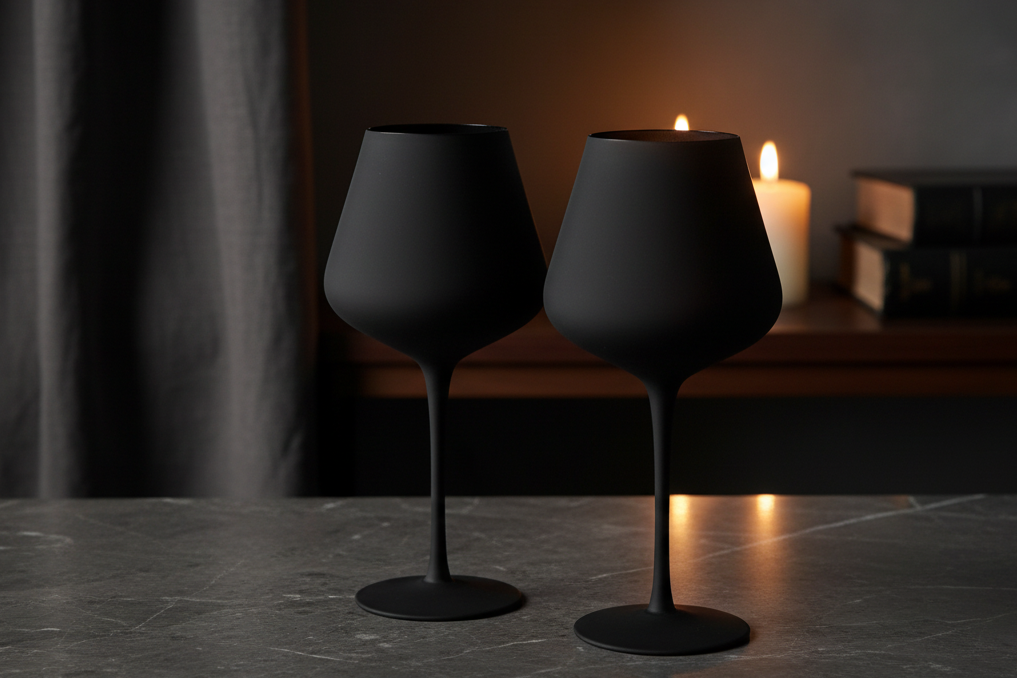 Venice Stemmed Wine Glassware, Set of 2