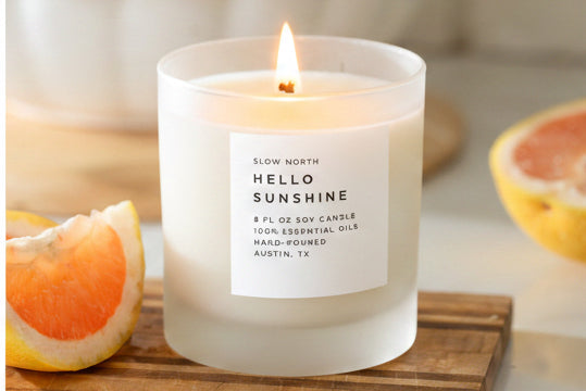 Hello Sunshine - Signature Candle (Grapefruit + Geranium + Lime)