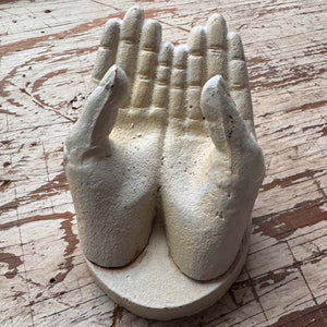 White Cast Iron Display Hands