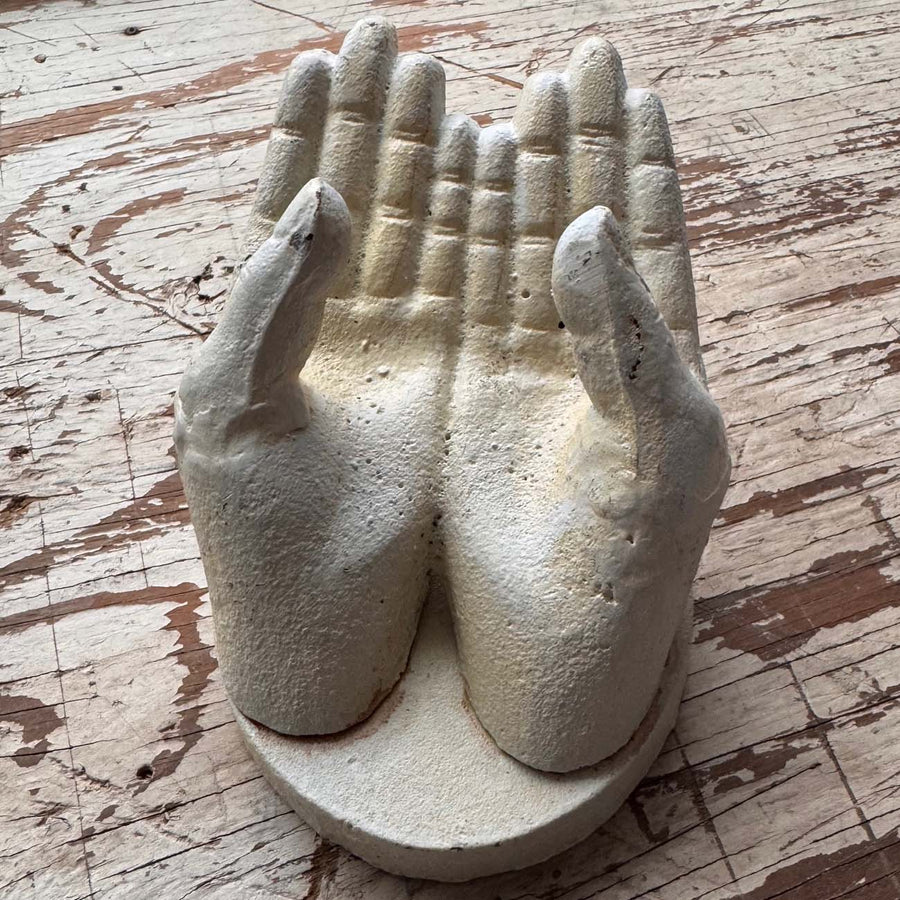 White Cast Iron Display Hands