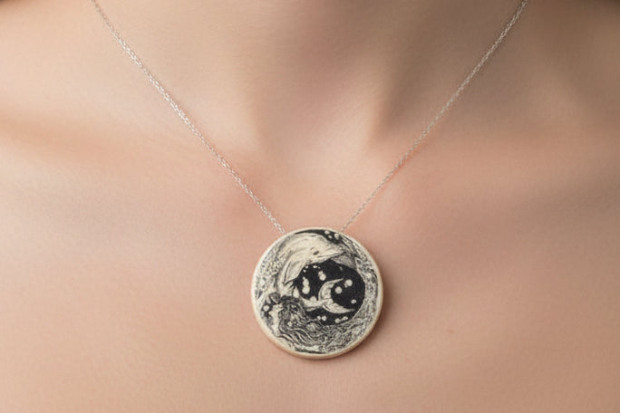 Dolphin and Mermaid Pin or Necklace by Tree of Life