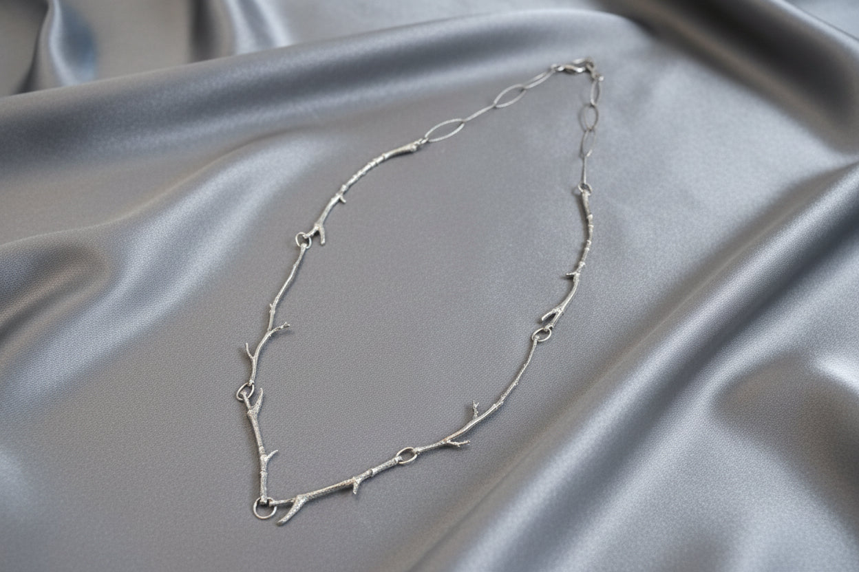 Sterling Silver 12-18" "Tree Branch" Chain