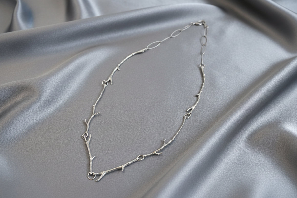 Sterling Silver 12-18" "Tree Branch" Chain