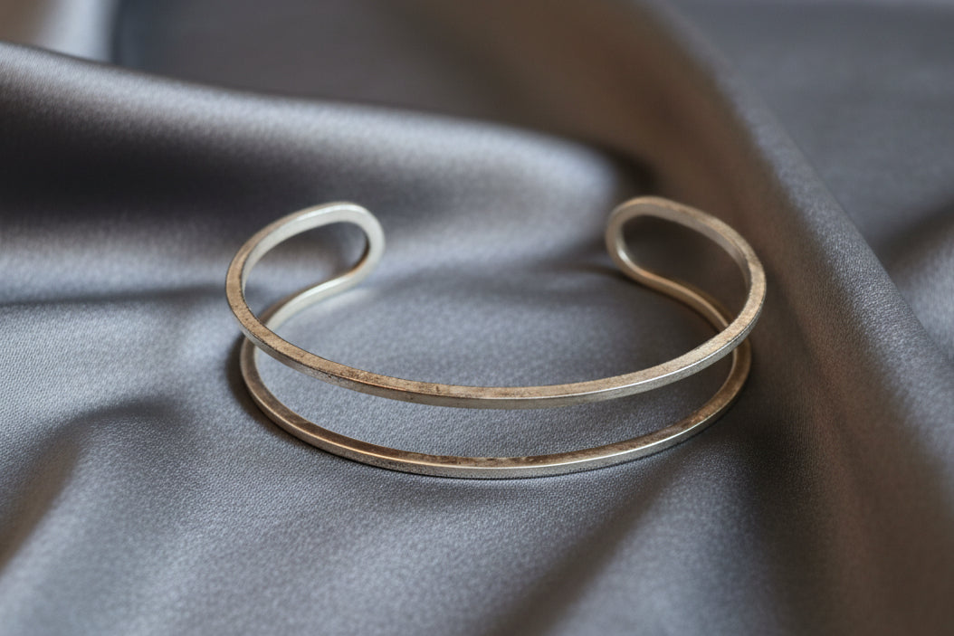 Cuff wavy square wire Cuff Bracelet by Susan Rosengard