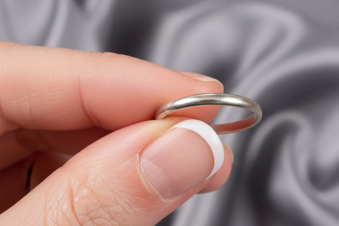 2mm Width Polished Rounded Sterling Band