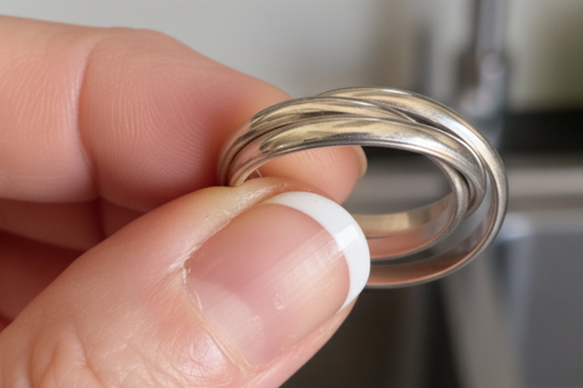 Three Band 3 mm Rolled Sterling Band