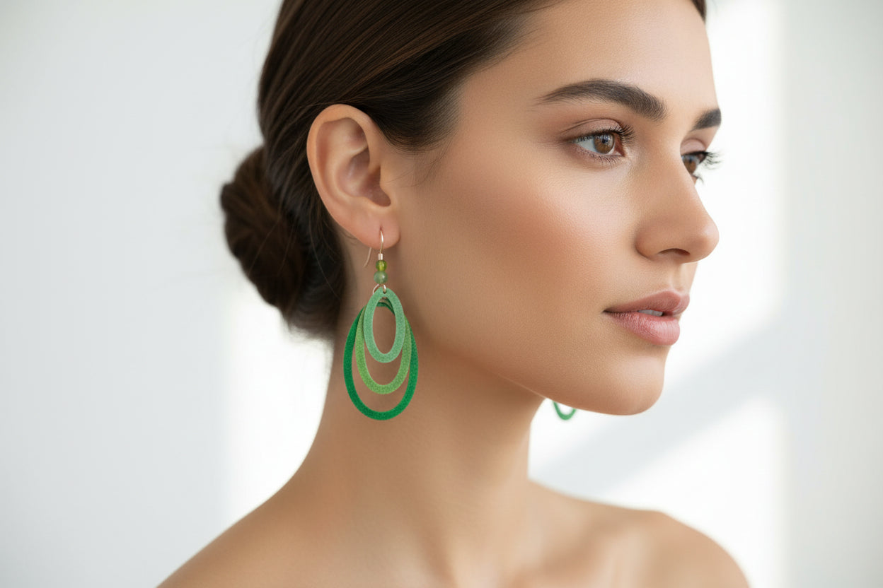 Adajio Green Sparkle Earrings