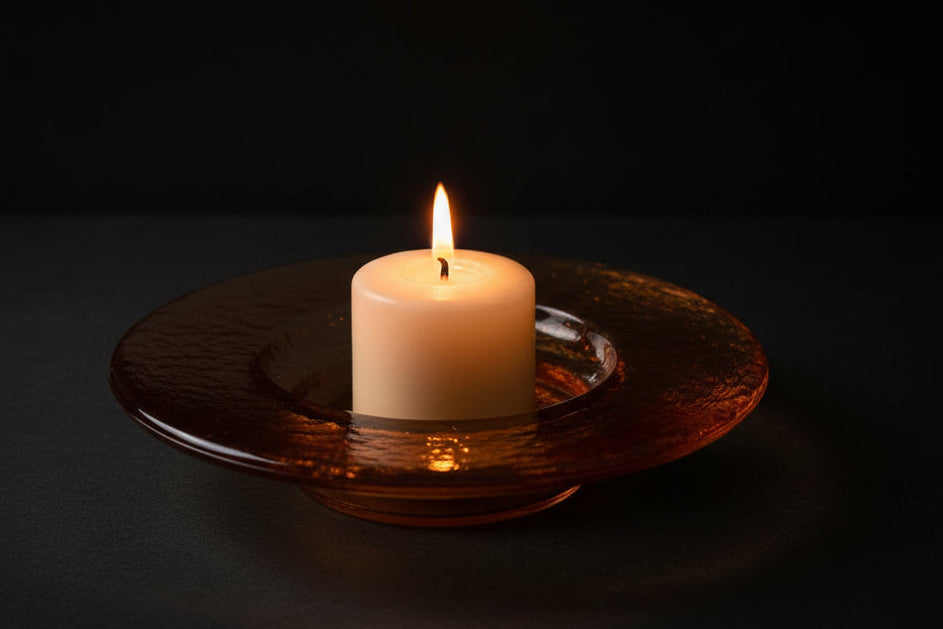 Recycled Glass Candle Holder