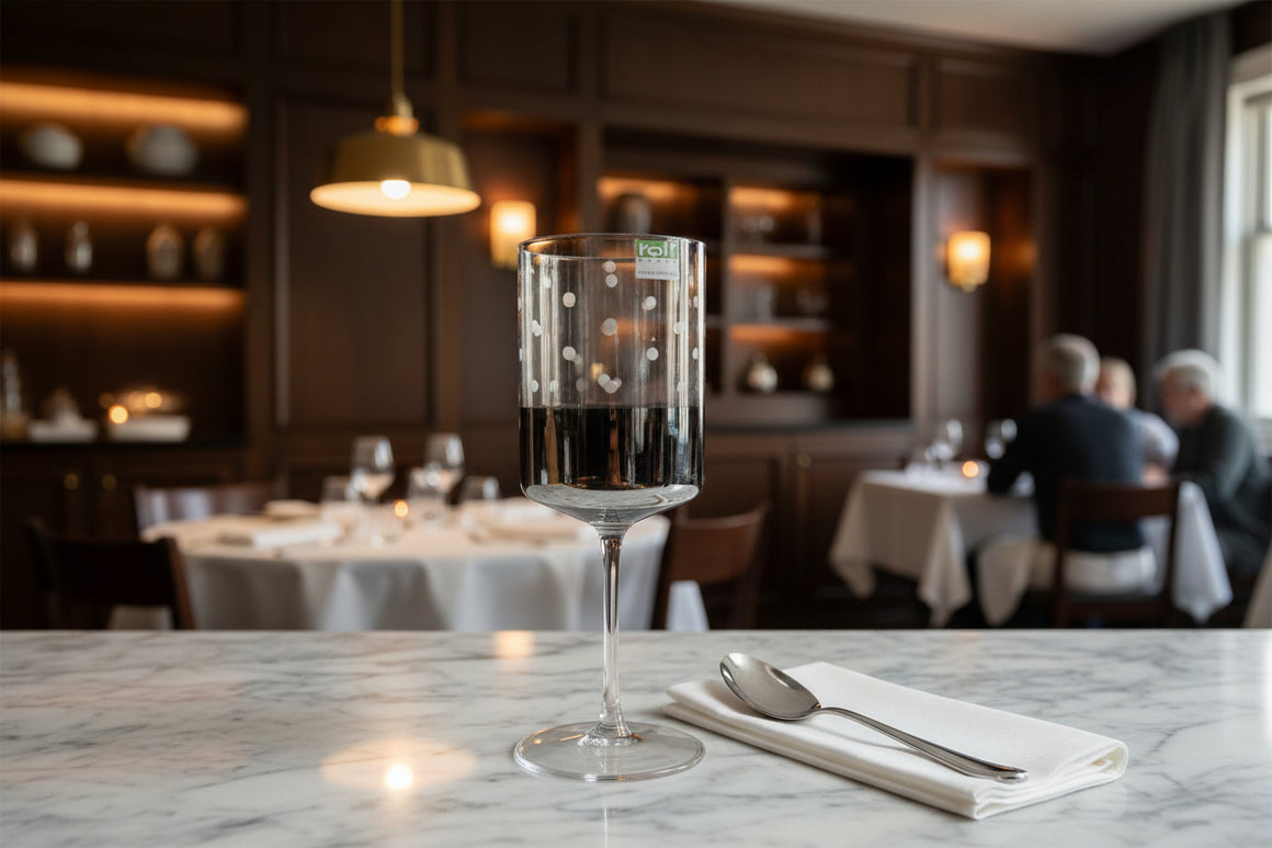 Rolf Glass Mercury Band and Polka Dot Cordial Glasses