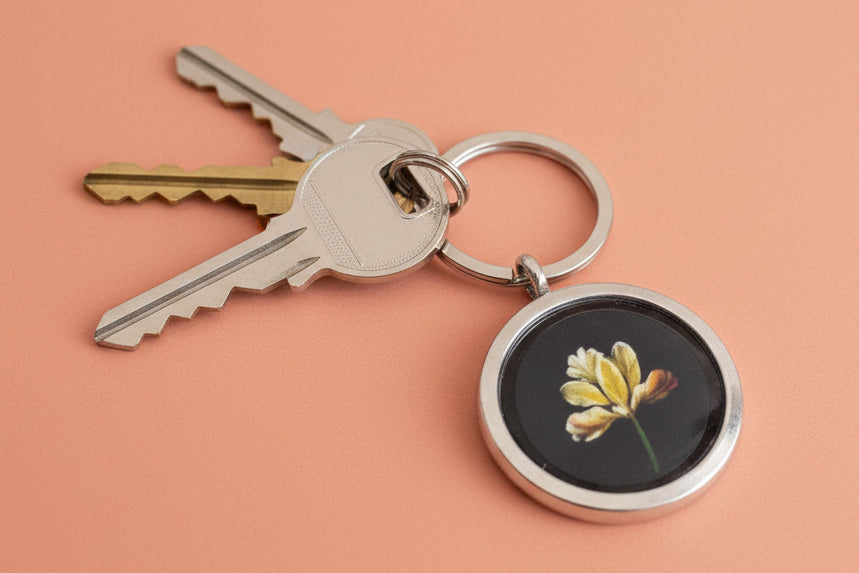 Tulip Chandelier Keychain by Jamie Barthel