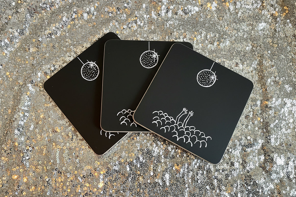 U Studio Coasters- Disco Ball set of 4