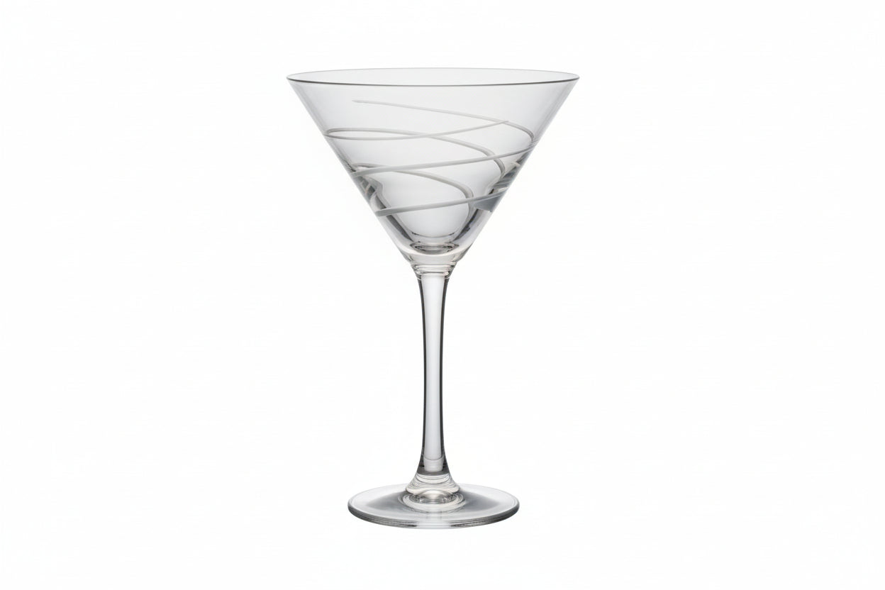 Rolf Glass 10 Ounce Swirl Martini Glass