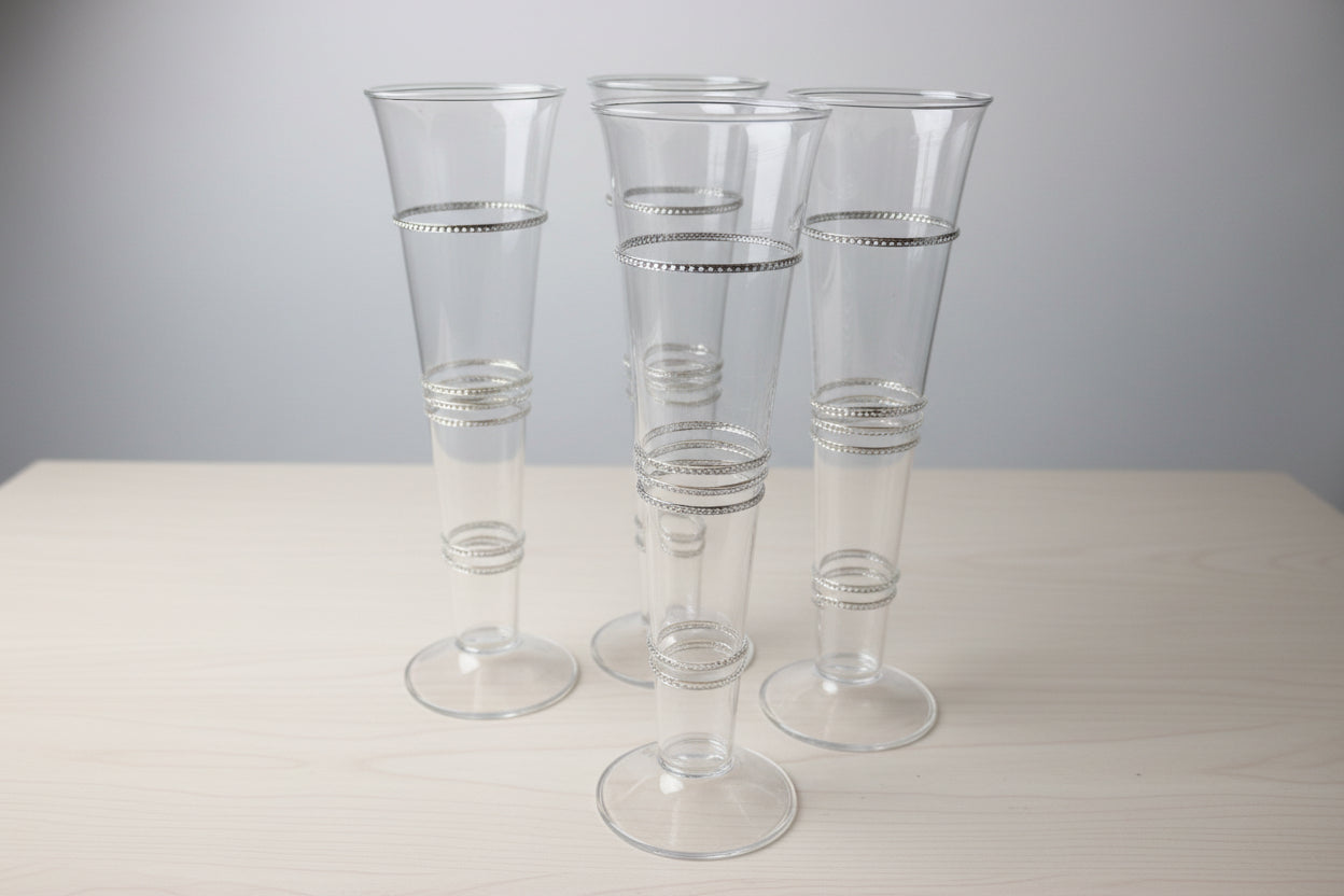 Tall Glass Flutes made in Poland