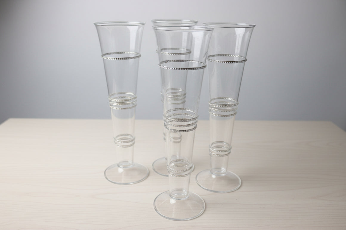 Tall Glass Flutes made in Poland