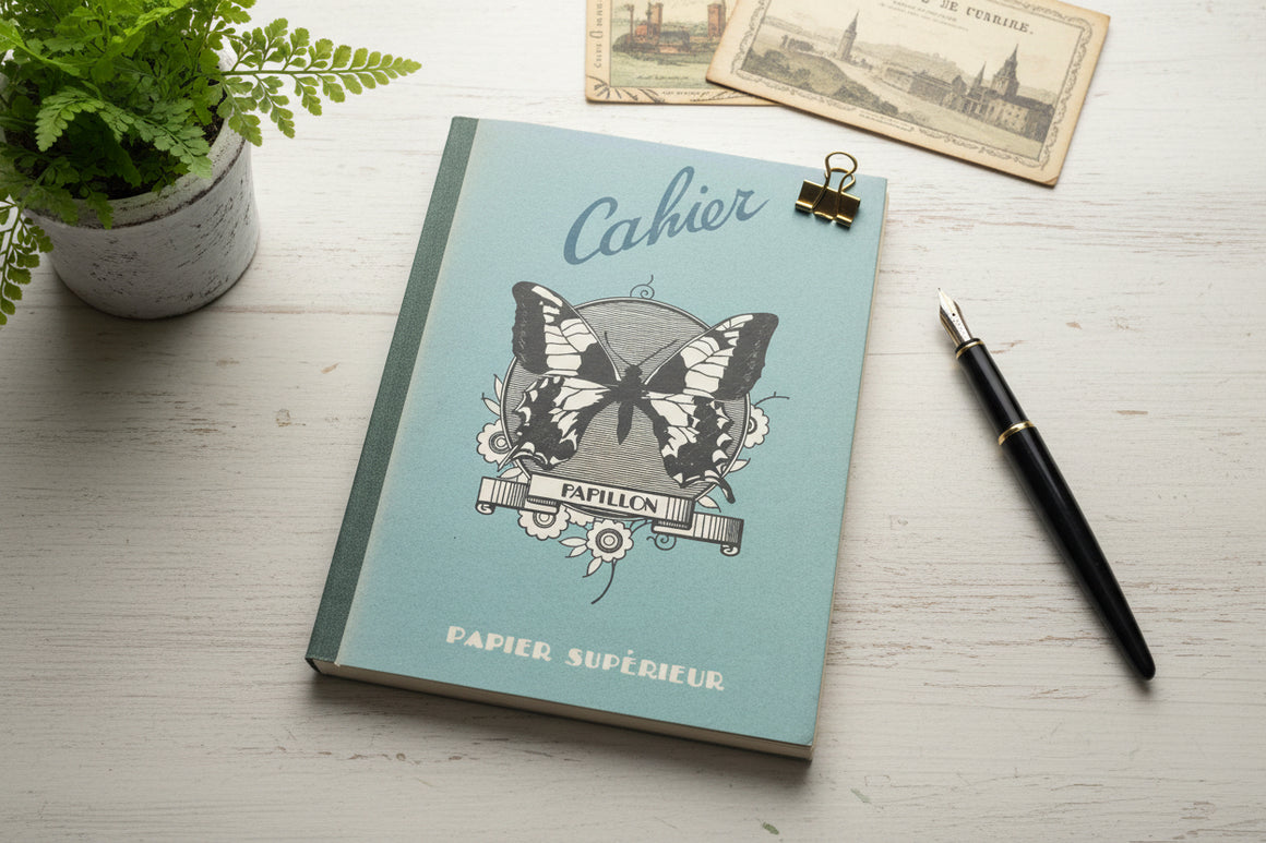 Cahier Butterfly French Advertisement Journal
