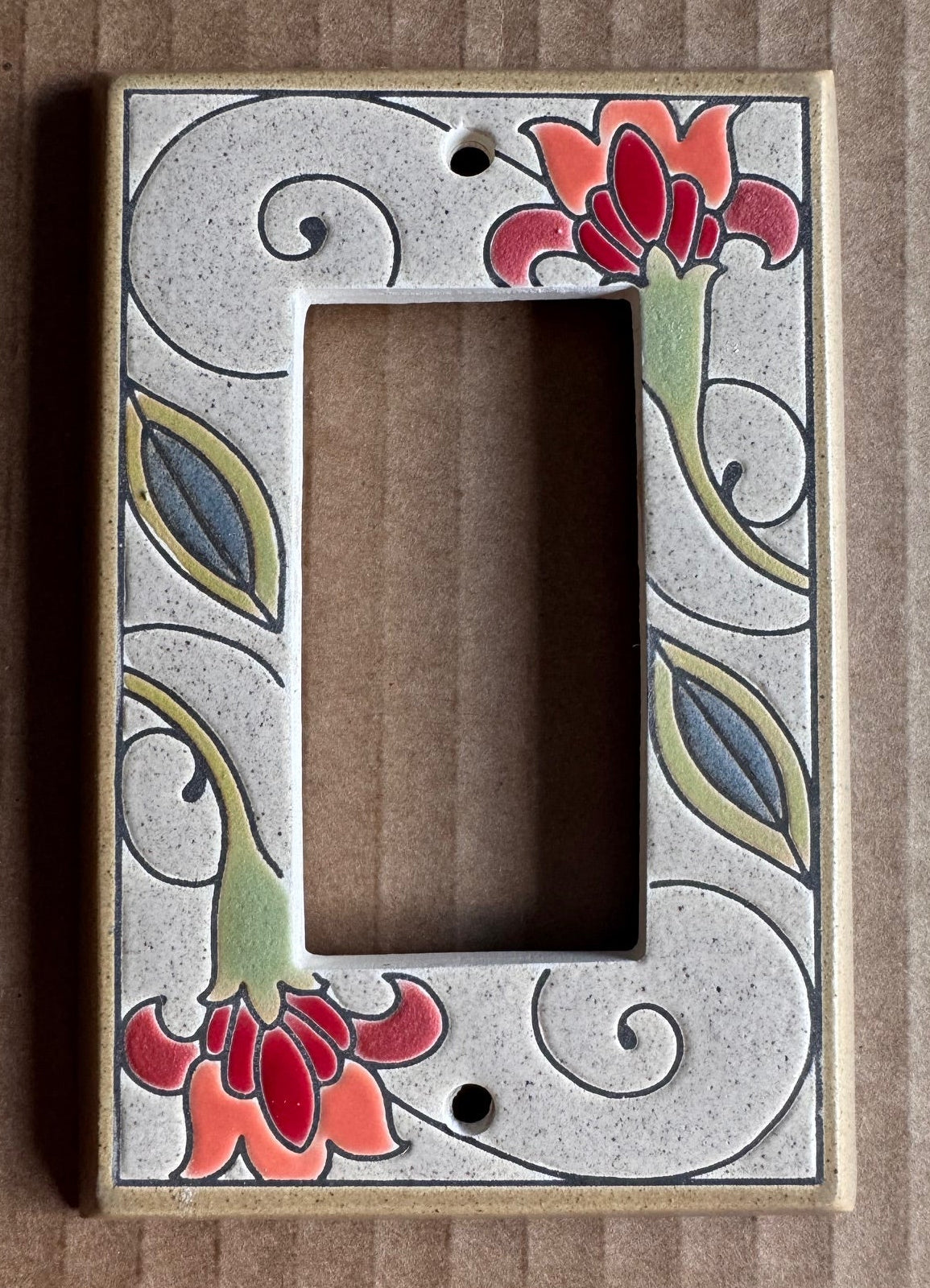 Jacobean Flowers Switch Plate
