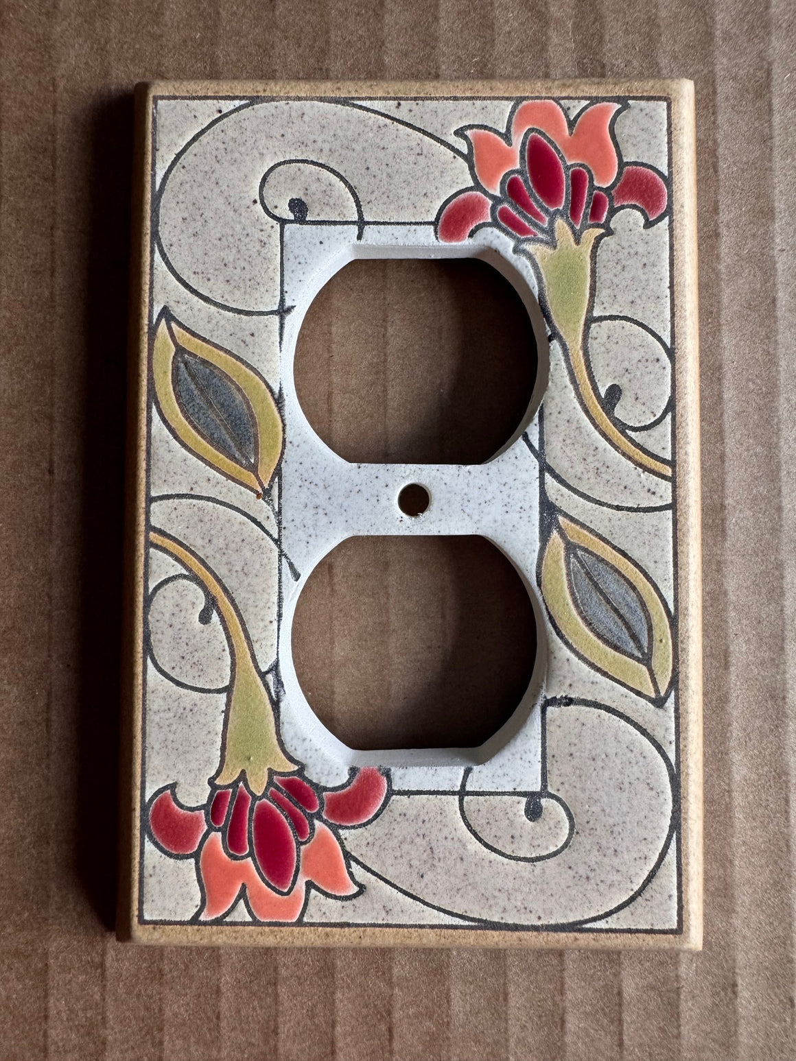 Jacobean Flowers Switch Plate