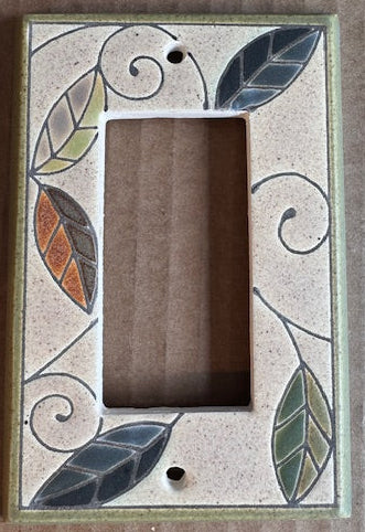 Mosaic Leaves Switch Plate