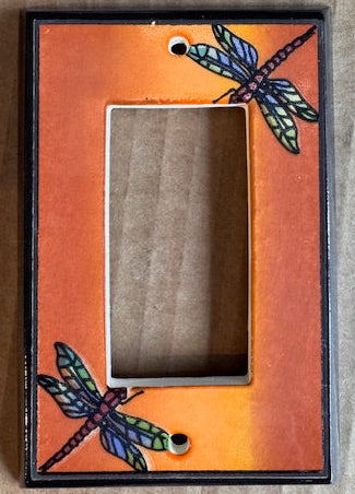 Multi-Color Dragonfly Switch Plate