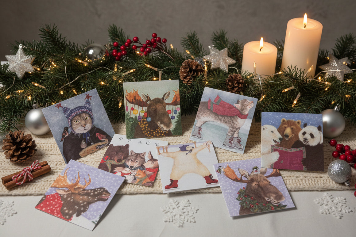 Holiday Gift Enclosures with envelopes Assortment by Paris Bottman