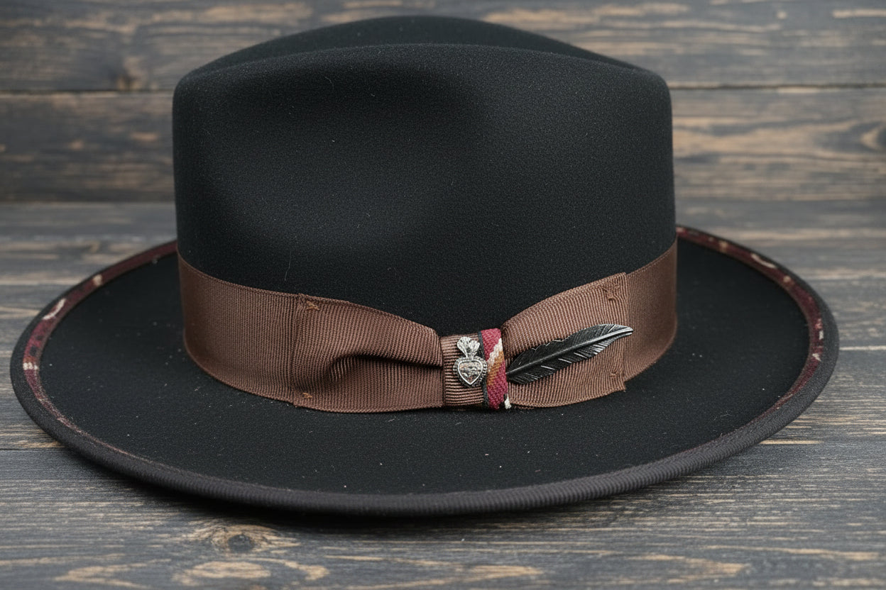 Hat Wool Felt Teardrop Fedora