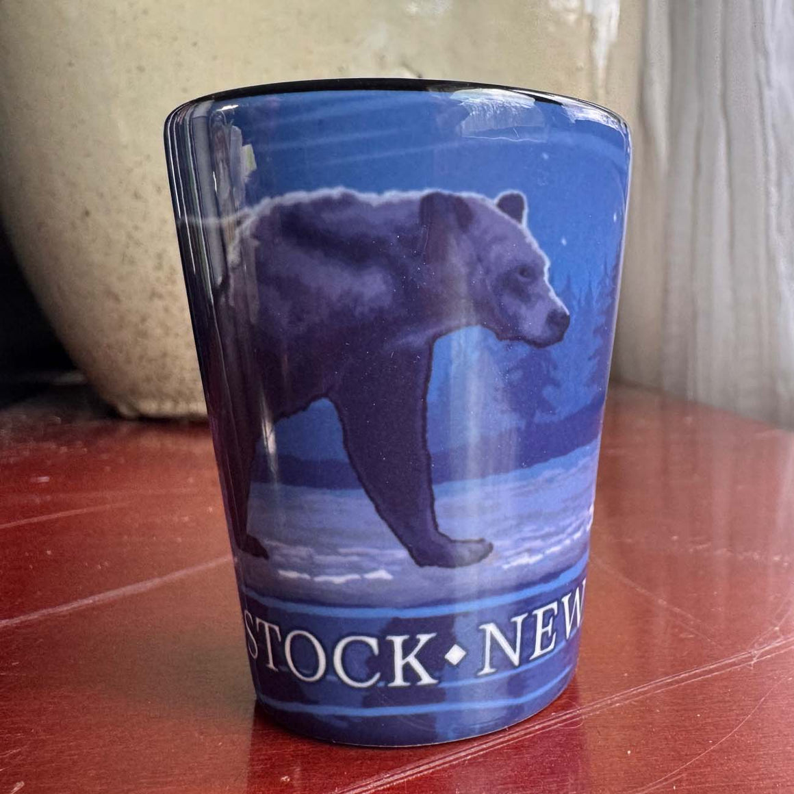 Shot Glasses- Woodstock Bear at Night