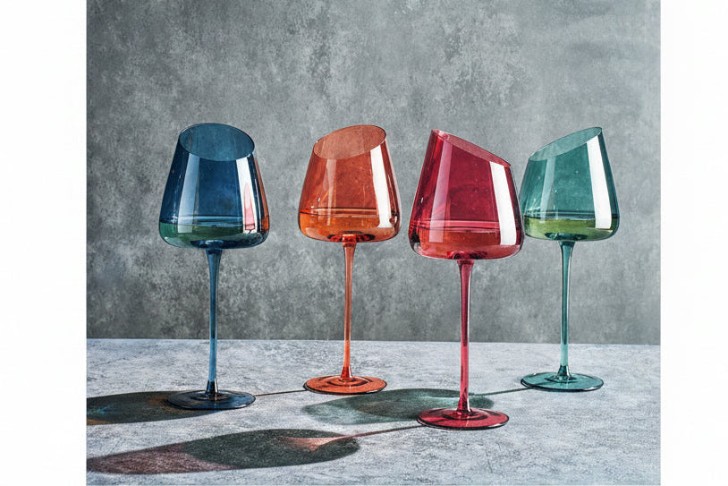Tonal Stemmed Wine Glassware, Set of 4