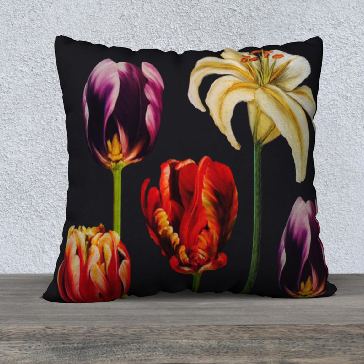 Tulips Pillow by Jamie Barthel