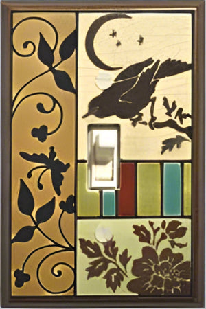 Bird Tapestry Switch Plate