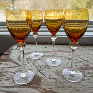 Set of 4 Cordial Glasses by Union Street Glass