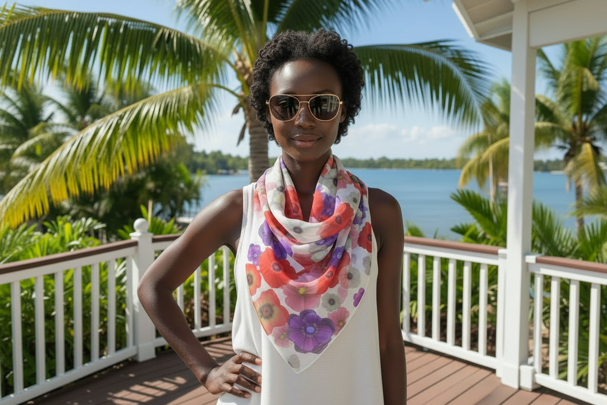 Anemones Scarf by Jamie Barthel