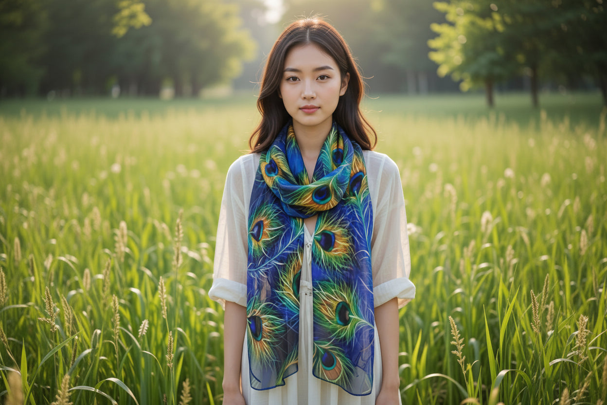 Peacock Multi Scarf by Jamie Barthel
