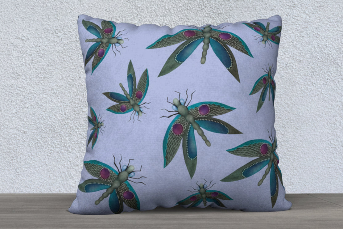 Dragonfly Pillow by Jamie Barthel