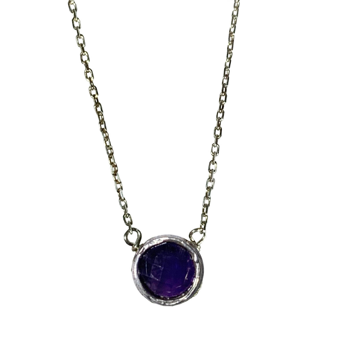 Amethyst and Sterling Pixie Necklace