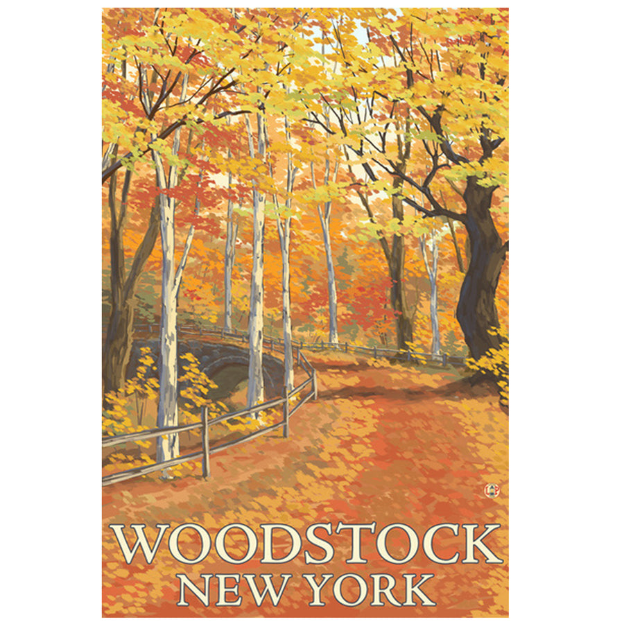Woodstock Autumn Scene Giclee Print