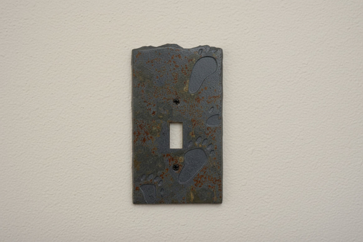 Bear Tracks Coppers Mine Stone Switch Plate