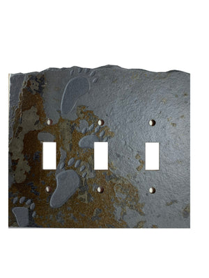 Bear Tracks Coppers Mine Stone Switch Plate