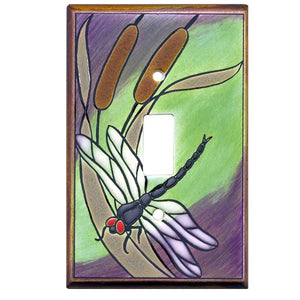 Dragonfly Bulrush Switch Plate