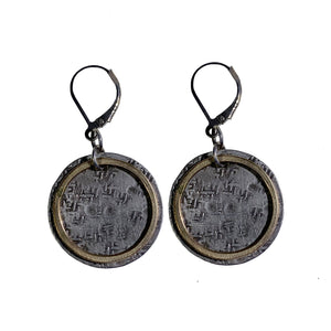 Sterling Earrings with 14k Goldfill Circles