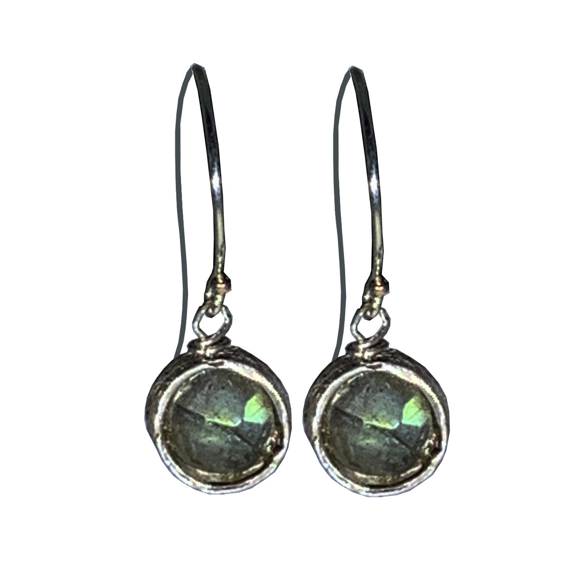 Labradorite and Sterling Pixie Earrings