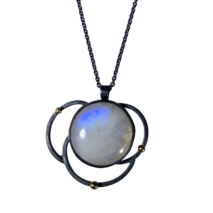 Orbit Necklace with moonstone