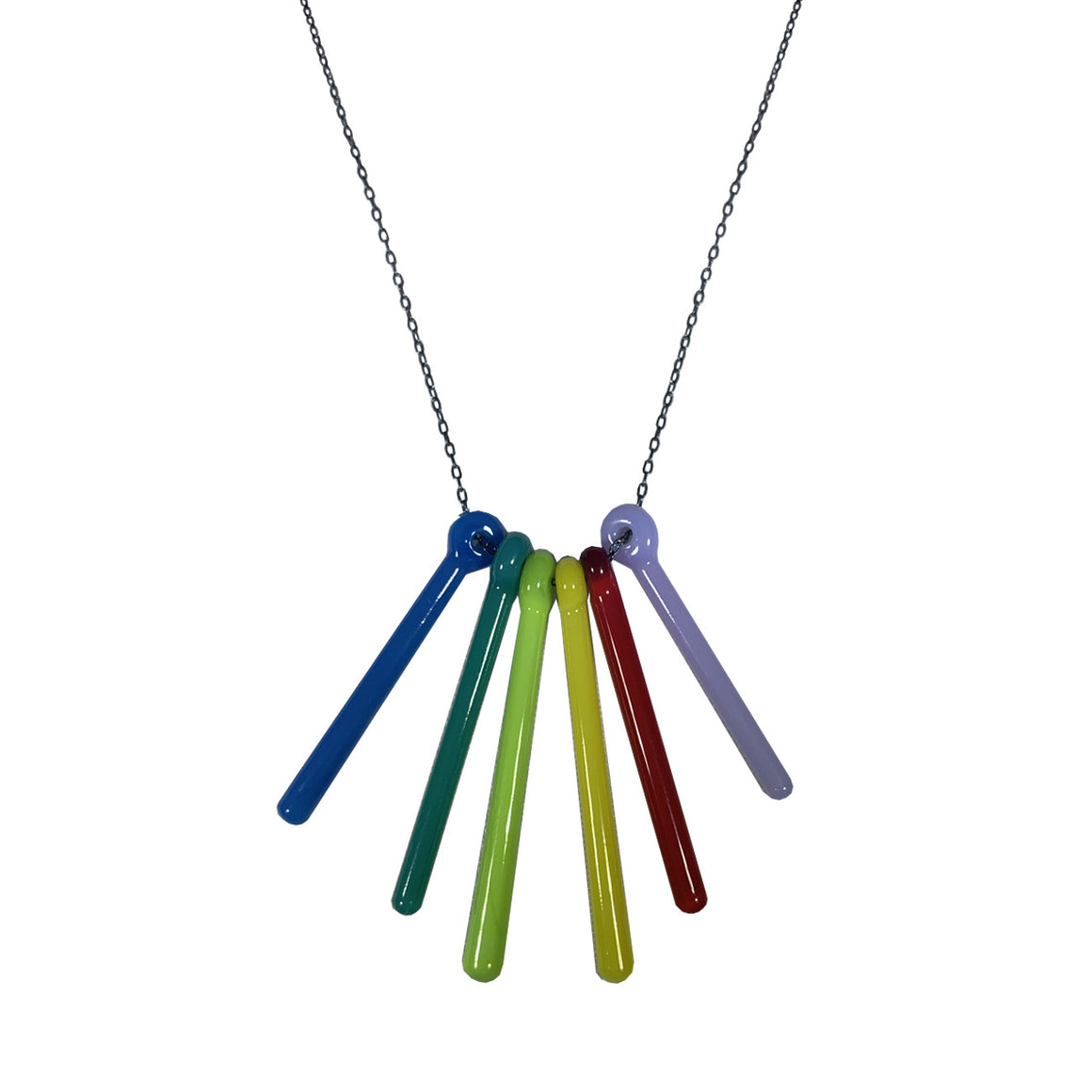 Petite Glass Rainbow Necklace