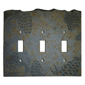 Pine Cone Coppers Mine Stone Switch Plate