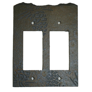 Pine Cone Coppers Mine Stone Switch Plate