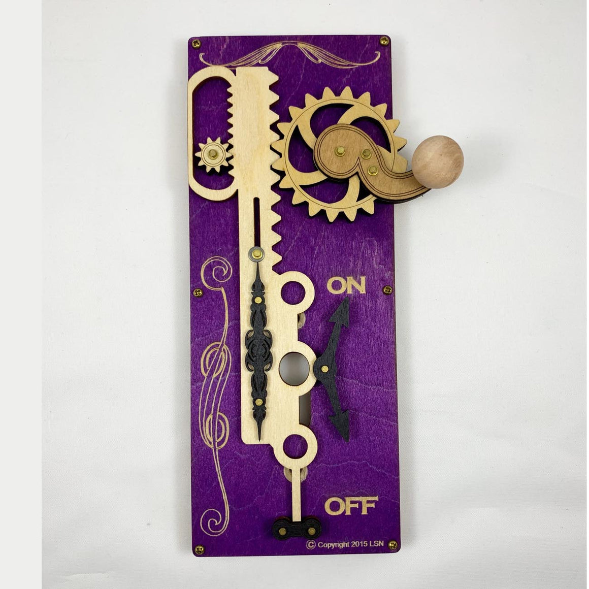 Steampunk Kinetic Switch Plates Rectangular