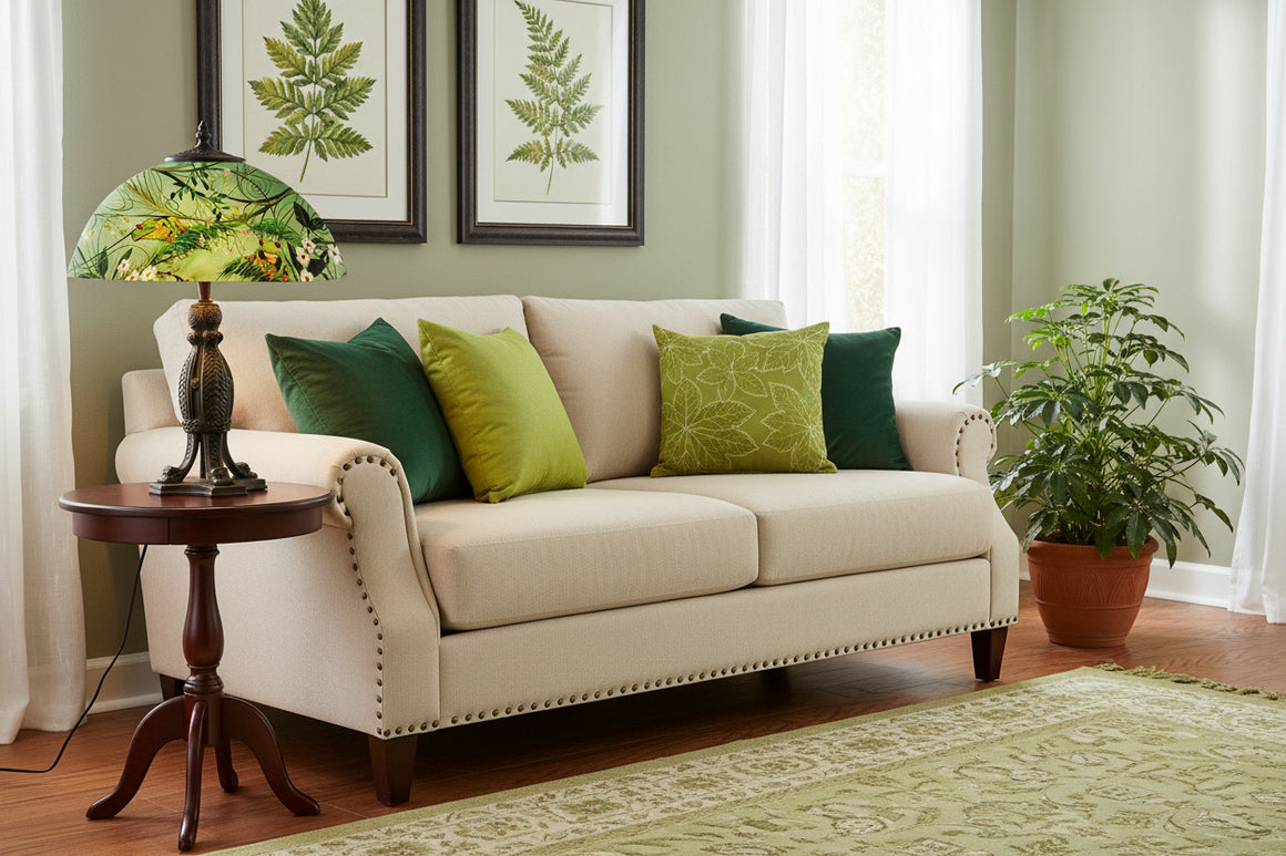 Reverse Hand Painted Tree Frog Lamp by Jamie Barthel